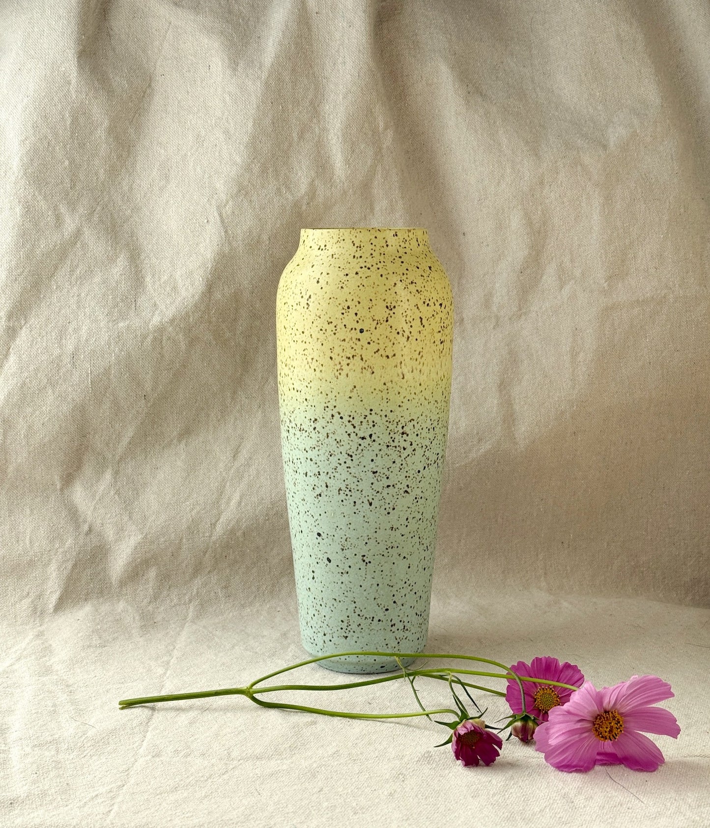 Large Speckled Gadient Vase